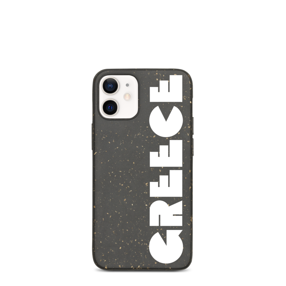 GREECE Retro White Logo Biodegradable Phone Case