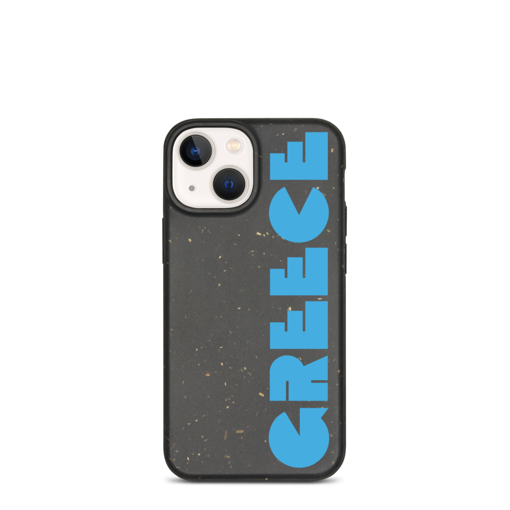 GREECE Retro Cyan Logo Biodegradable Phone Case