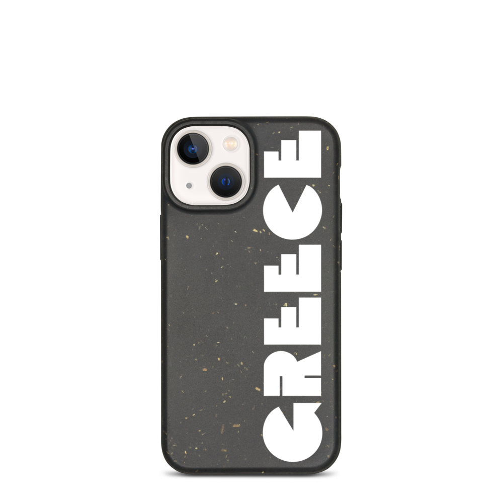 GREECE Retro White Logo Biodegradable Phone Case