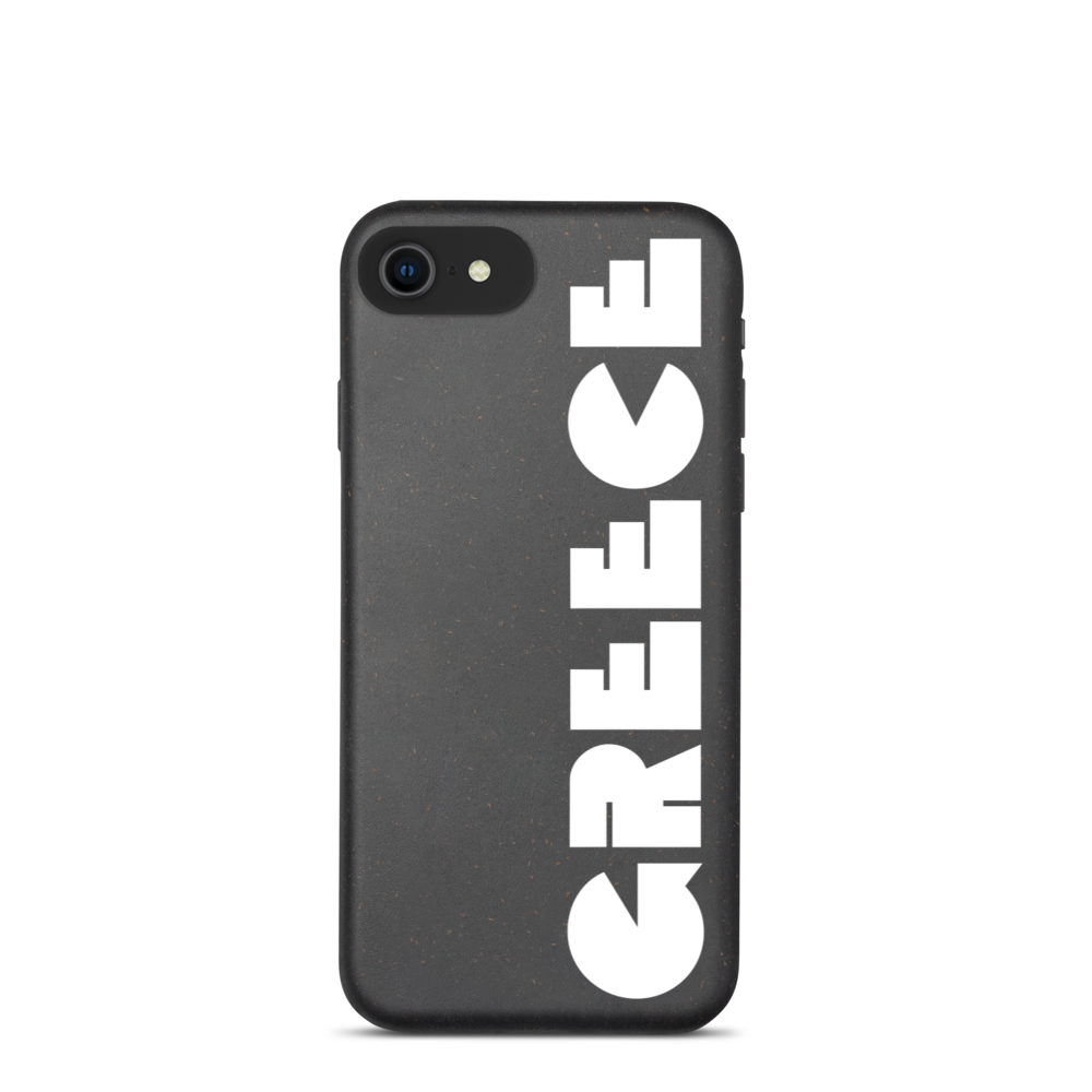 GREECE Retro White Logo Biodegradable Phone Case