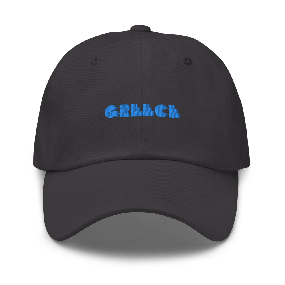 GREECE Retro Cyan Logo Low Profile Hat