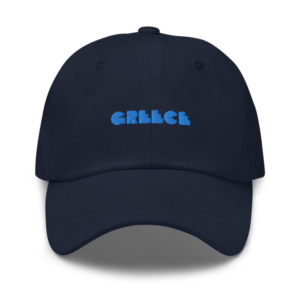 GREECE Retro Cyan Logo Low Profile Hat