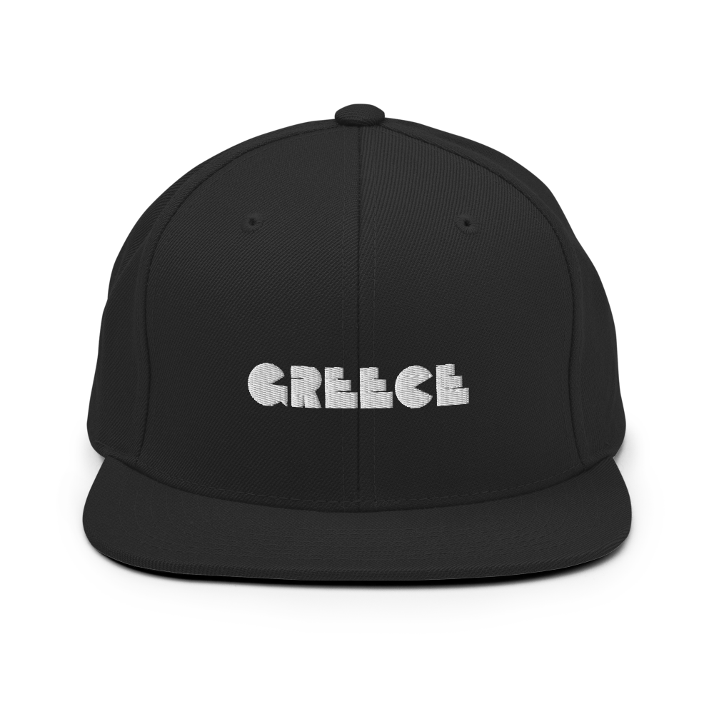 GREECE Retro Logo Snapback Hat