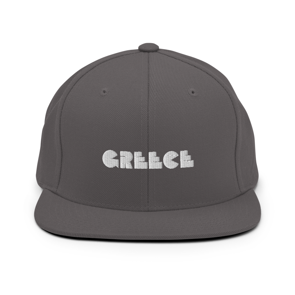 GREECE Retro Logo Snapback Hat