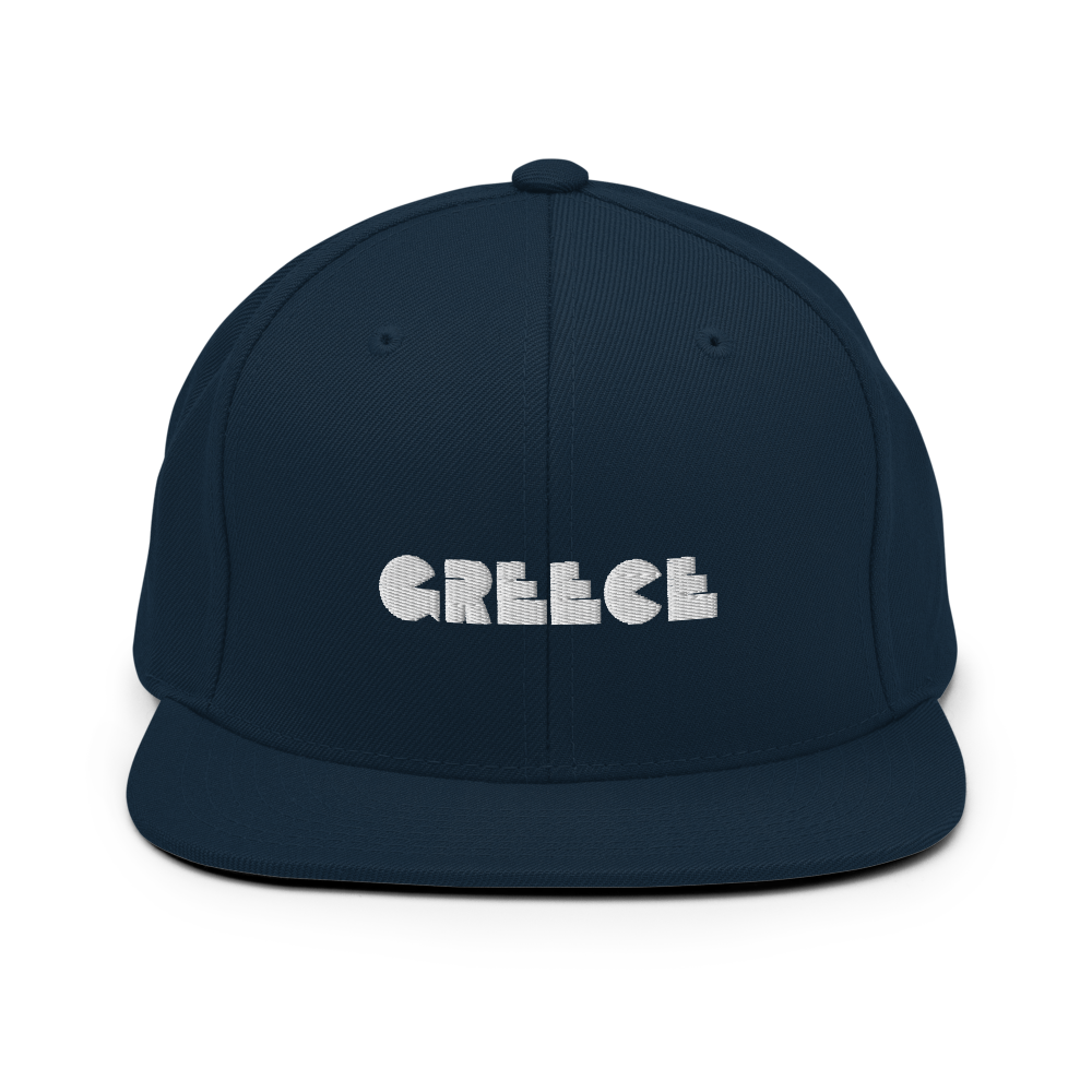 GREECE Retro Logo Snapback Hat