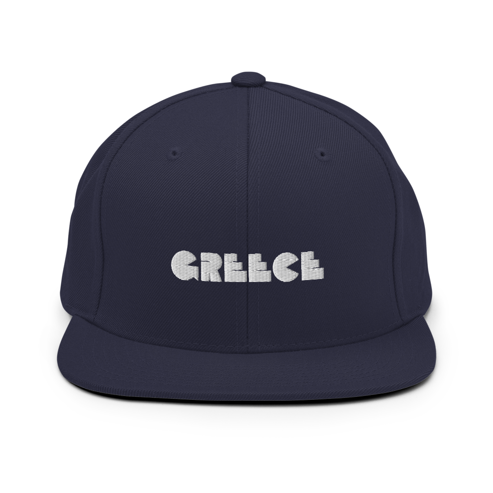 GREECE Retro Logo Snapback Hat