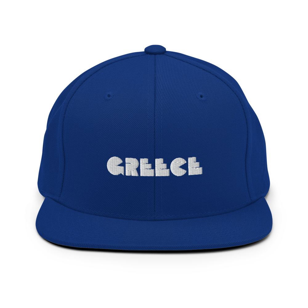 GREECE Retro Logo Snapback Hat