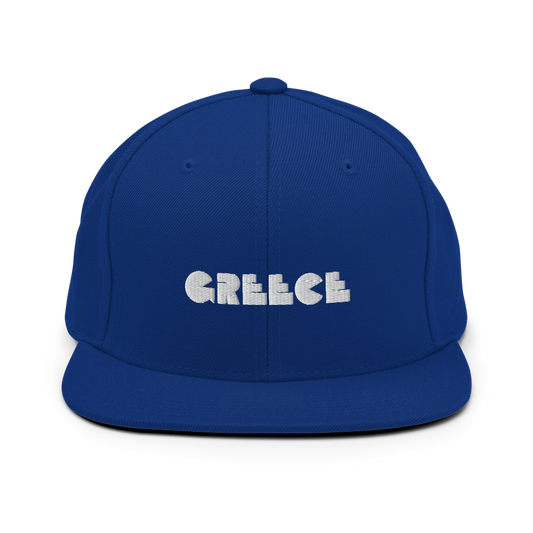 GREECE Retro Logo Snapback Hat