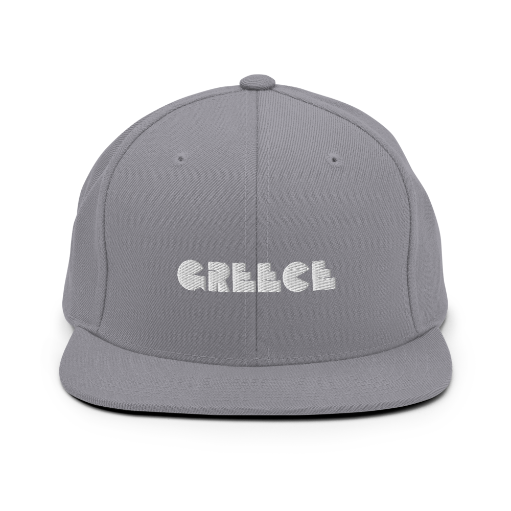 GREECE Retro Logo Snapback Hat