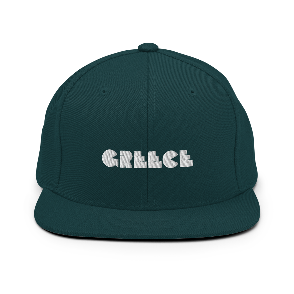 GREECE Retro Logo Snapback Hat