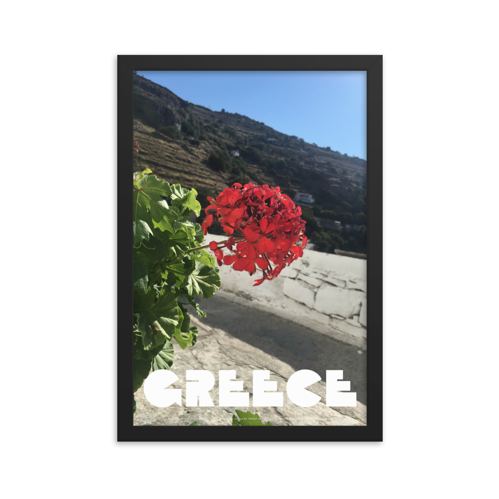 GREECE Retro Framed Poster (Nº010)