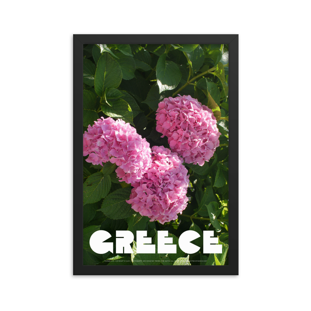 GREECE Retro Framed Poster (Nº005)