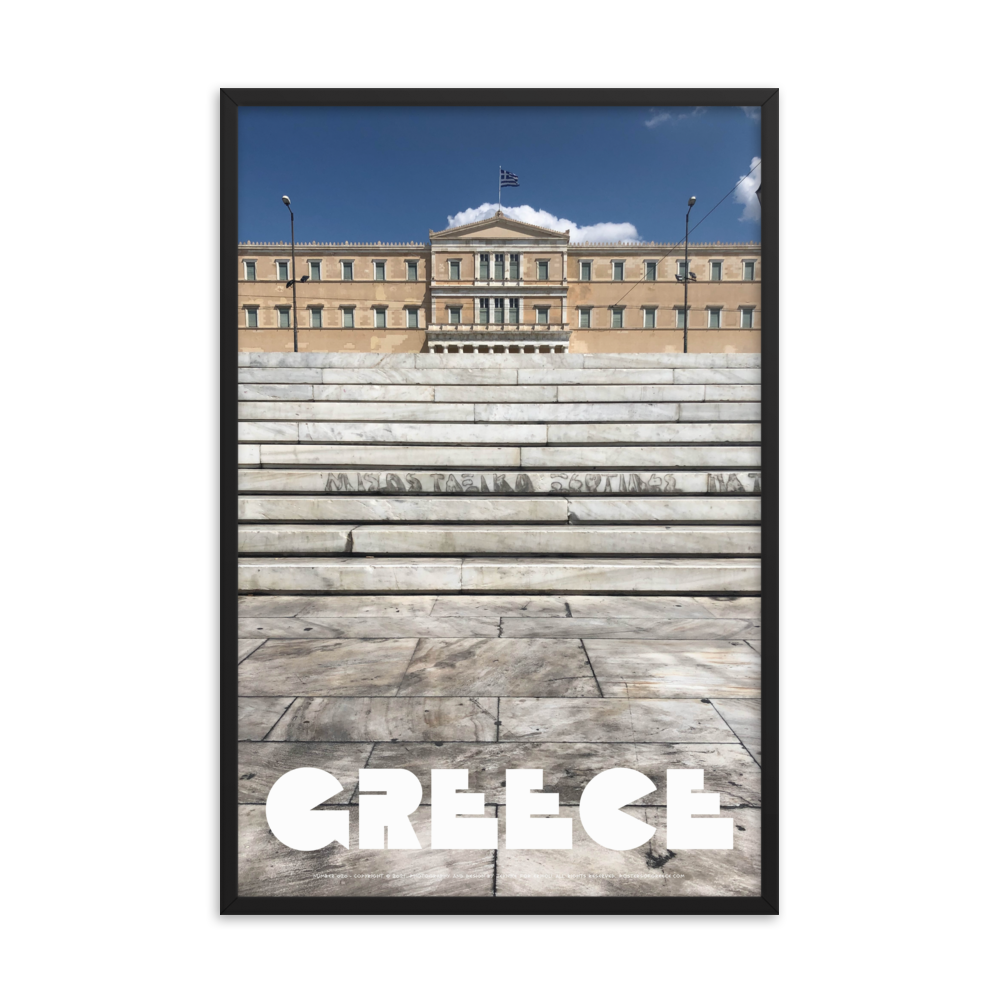 GREECE Retro Framed Poster (Nº020)