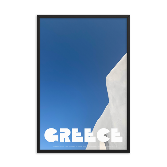 GREECE Retro Framed Poster (Nº012)