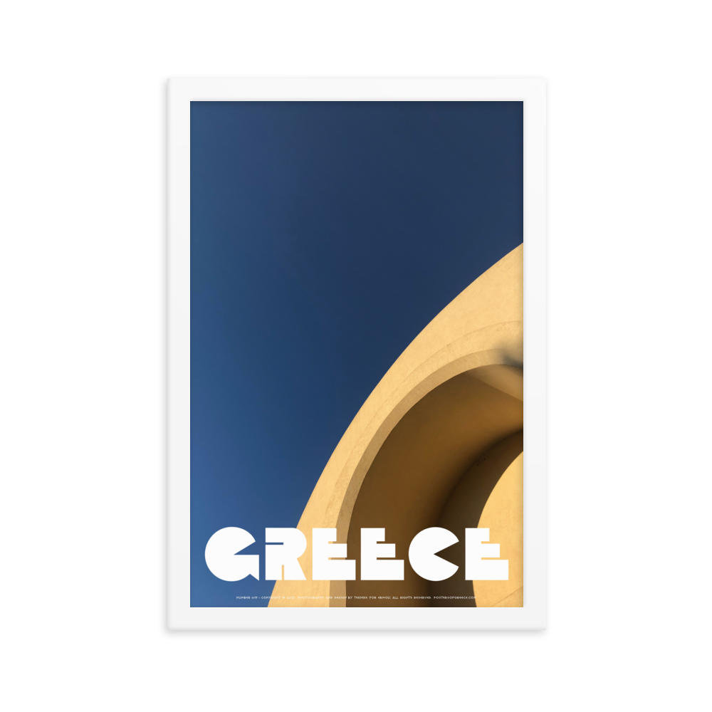 GREECE Retro Framed Poster (Nº019)