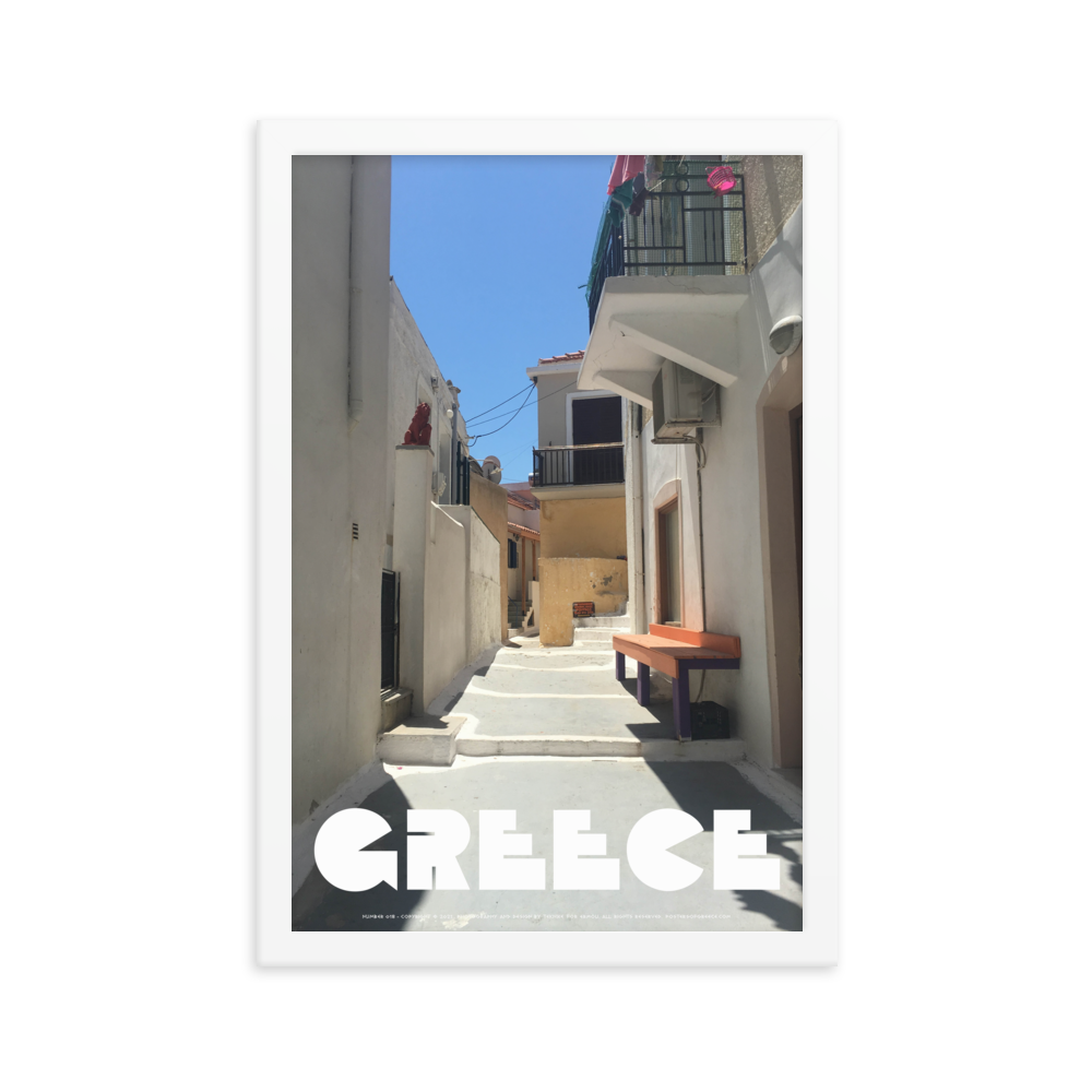 GREECE Retro Framed Poster (Nº018)