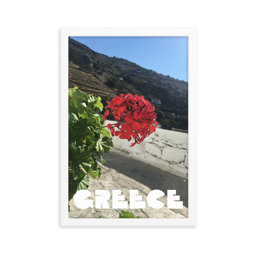GREECE Retro Framed Poster (Nº010)