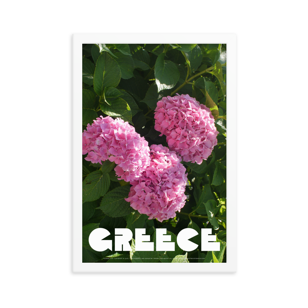 GREECE Retro Framed Poster (Nº005)