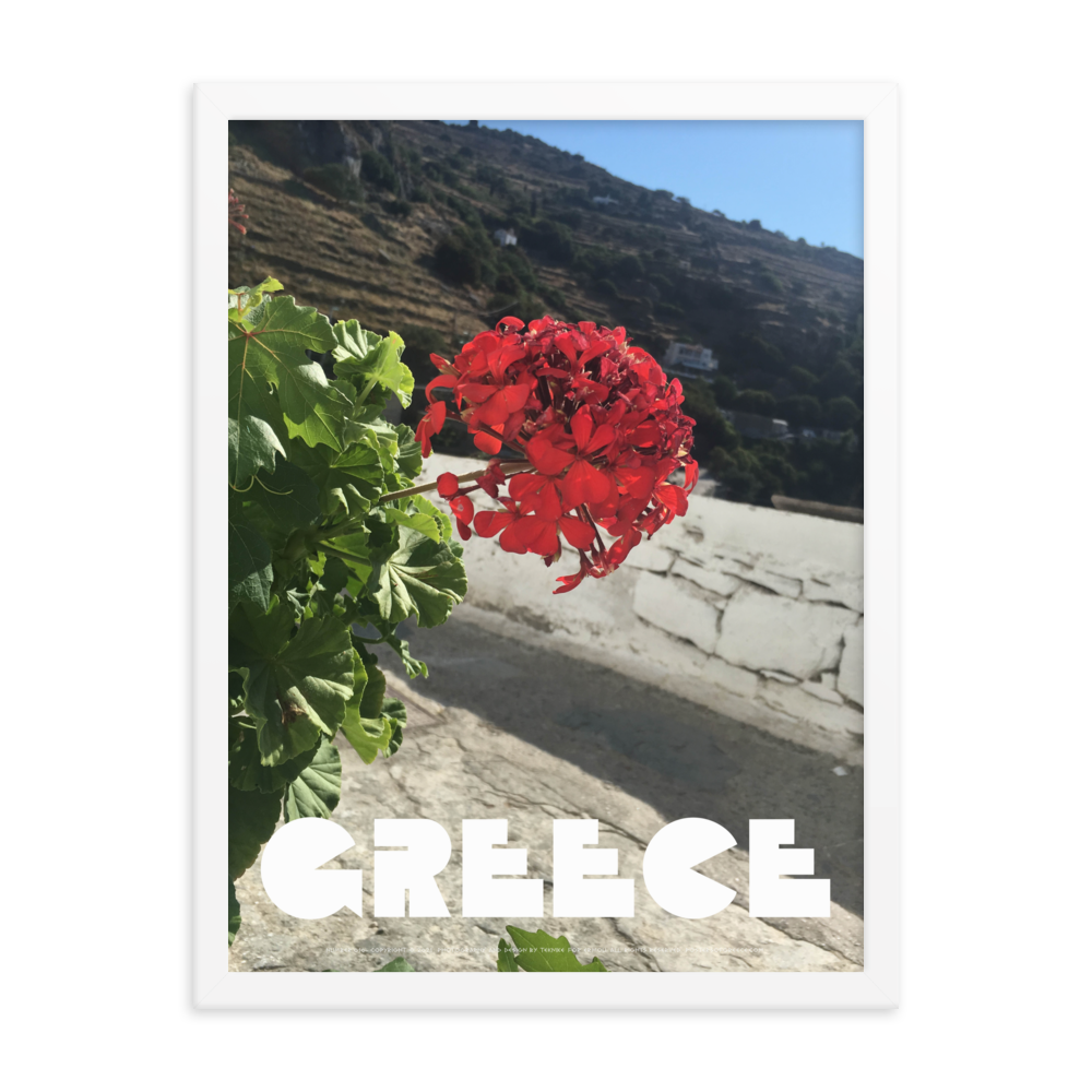 GREECE Retro Framed Poster (Nº010)