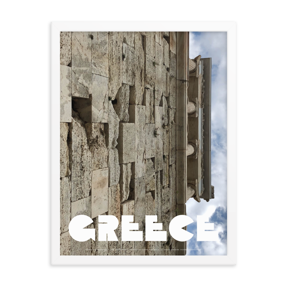 GREECE Retro Framed Poster (Nº004)