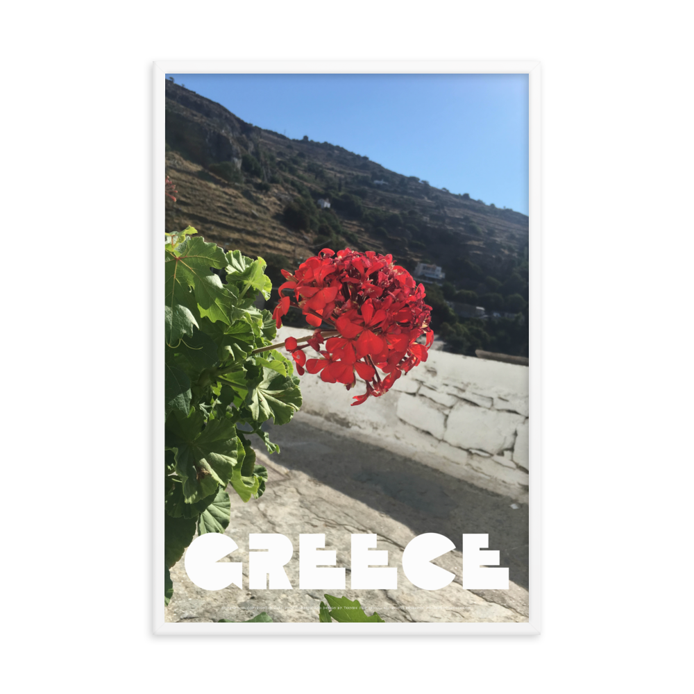 GREECE Retro Framed Poster (Nº010)