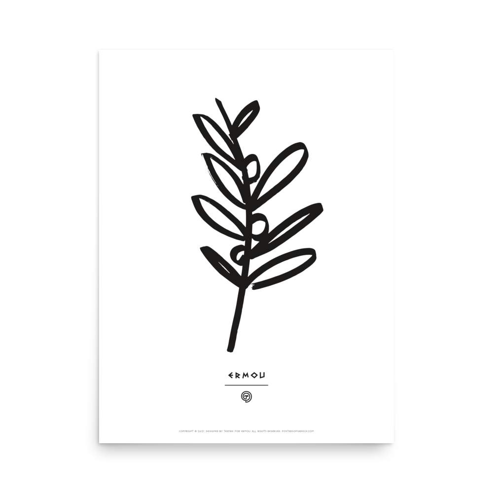 OLIVE BRANCH Poster (Black/White)