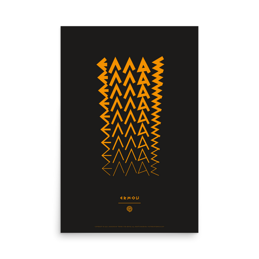 ELLAS Poster (Orange/Black)