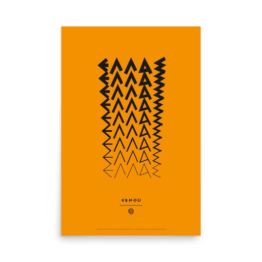 ELLAS Poster (Black/Orange)