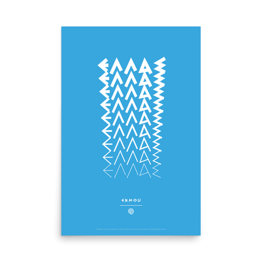 ELLAS Poster (White/Cyan)