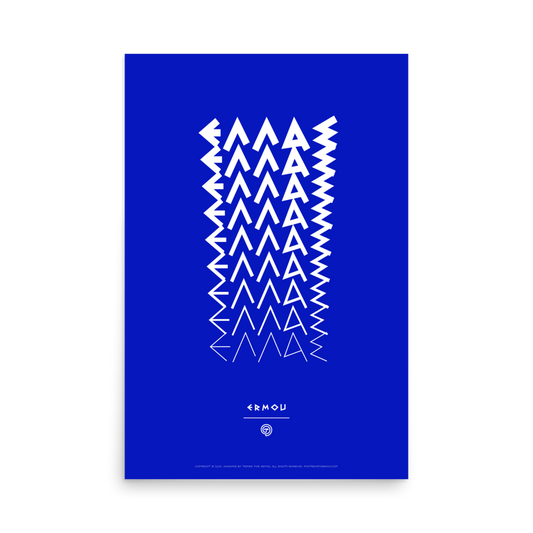 ELLAS Poster (White/Blue)