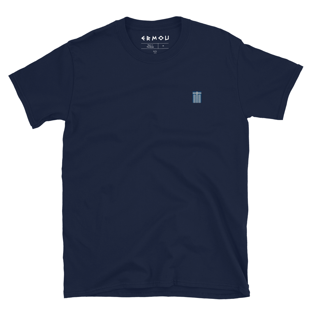 GREECE Flag Sewn Dark Tee