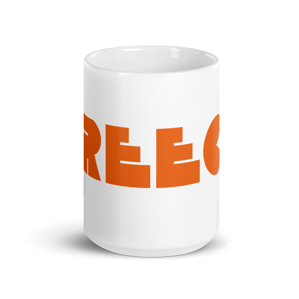 GREECE Retro Orange Logo Mug