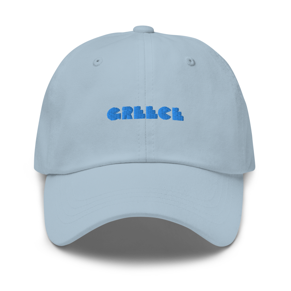 GREECE Retro Cyan Logo Low Profile Hat