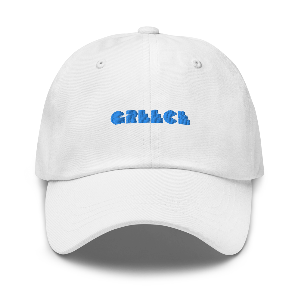 GREECE Retro Cyan Logo Low Profile Hat