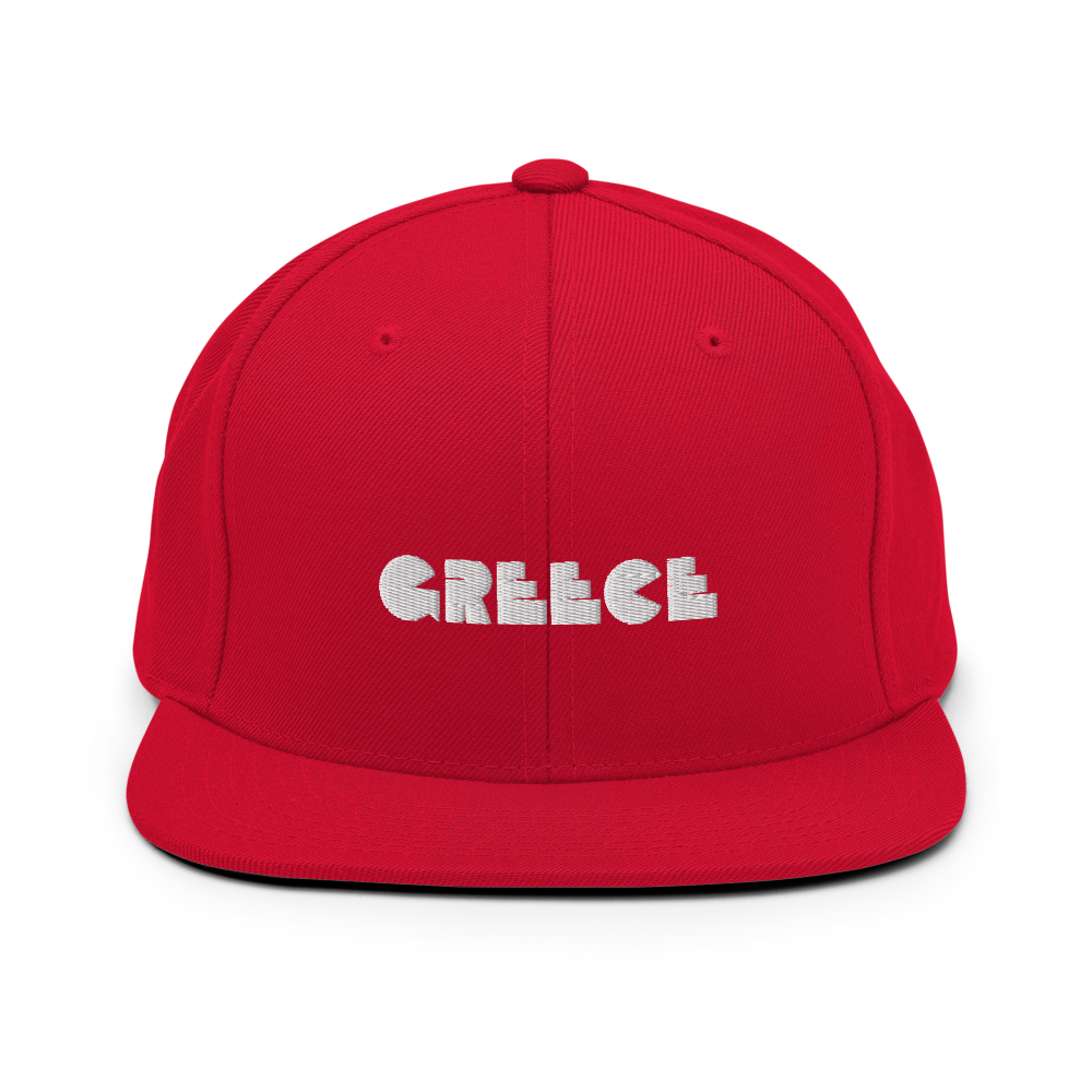 GREECE Retro Logo Snapback Hat