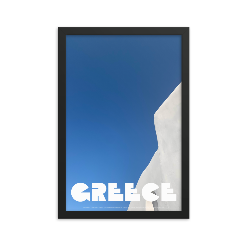 GREECE Retro Framed Poster (Nº012)