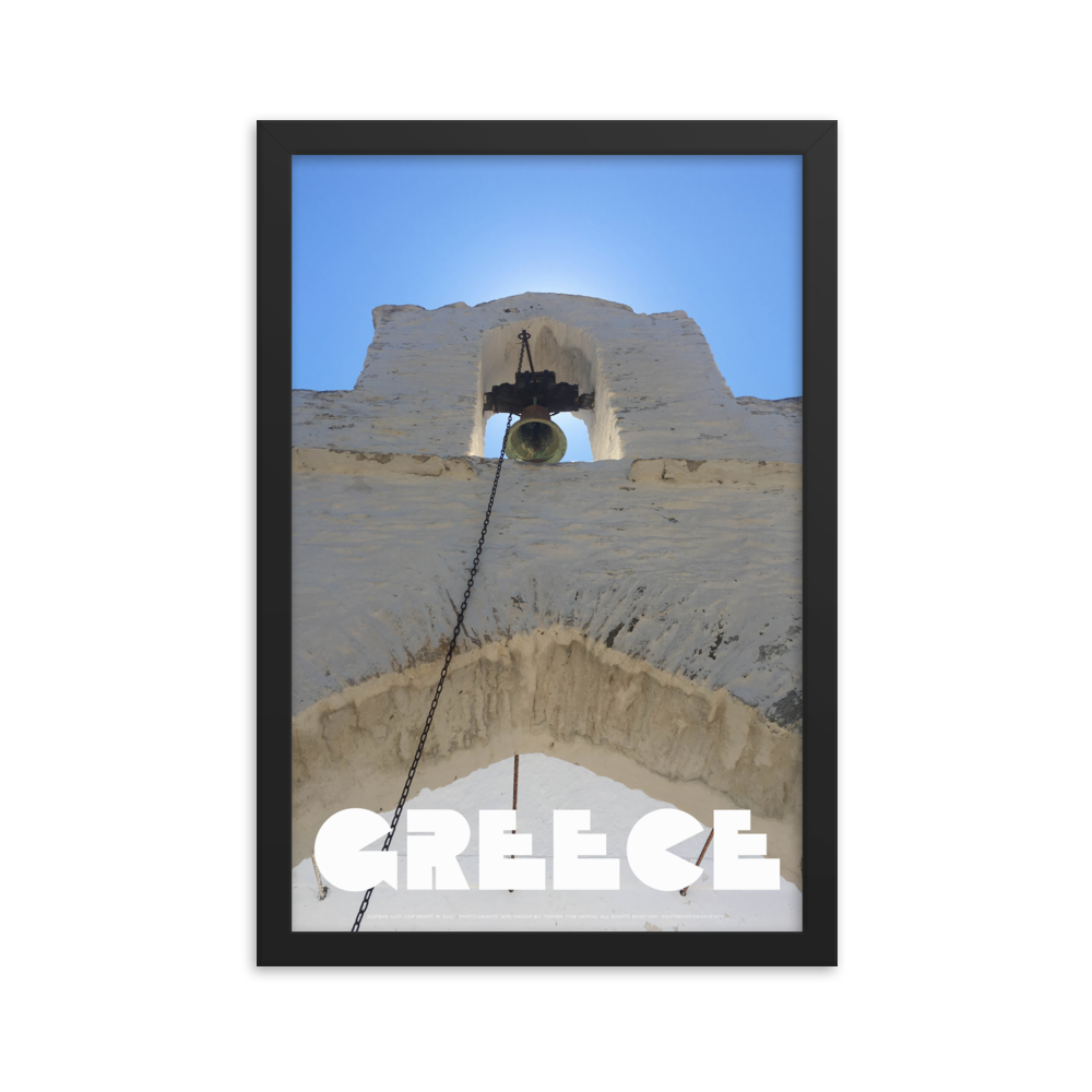 GREECE Retro Framed Poster (Nº007)