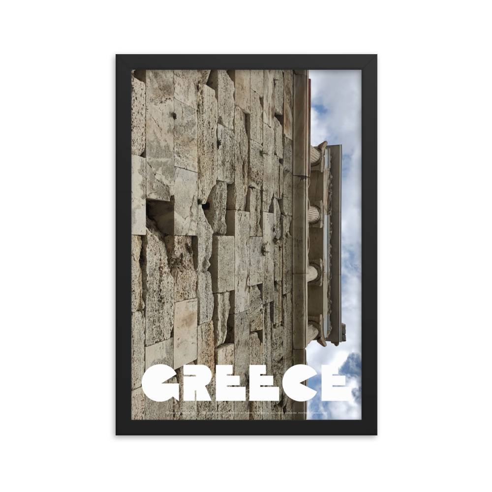 GREECE Retro Framed Poster (Nº004)