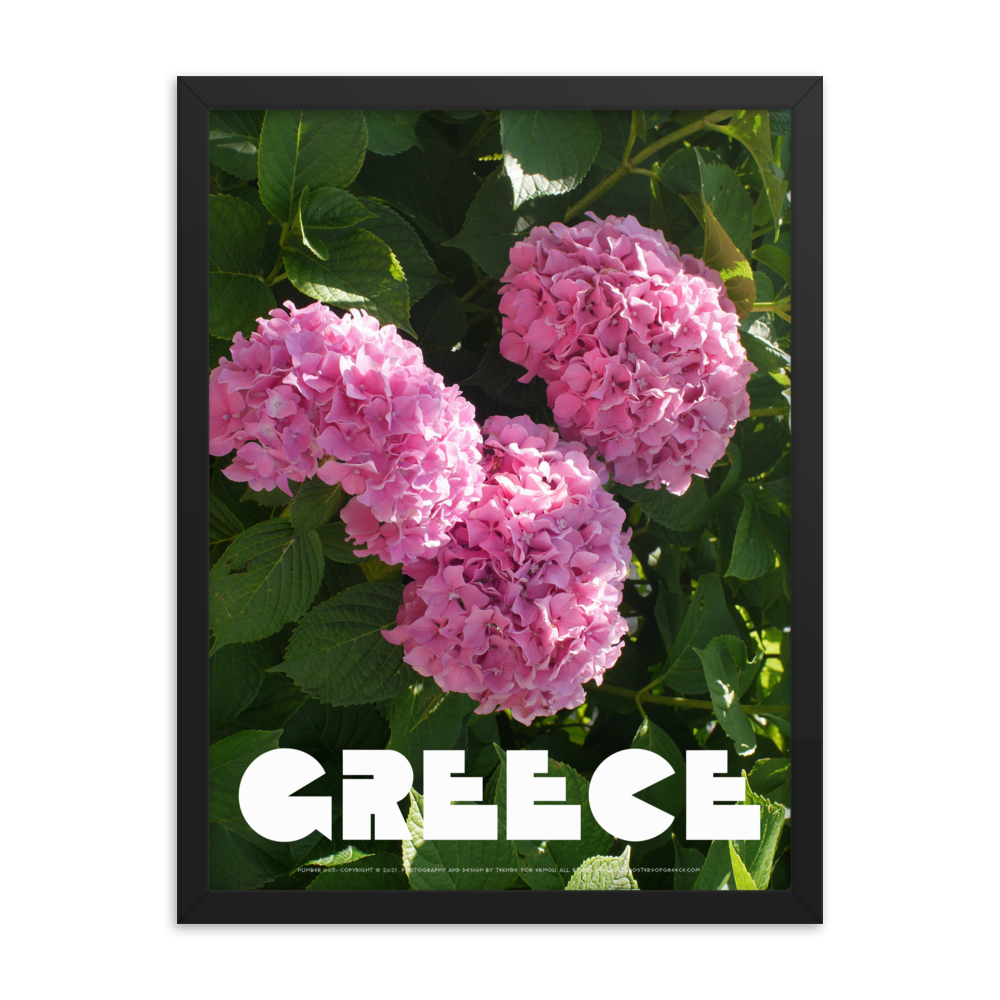 GREECE Retro Framed Poster (Nº005)