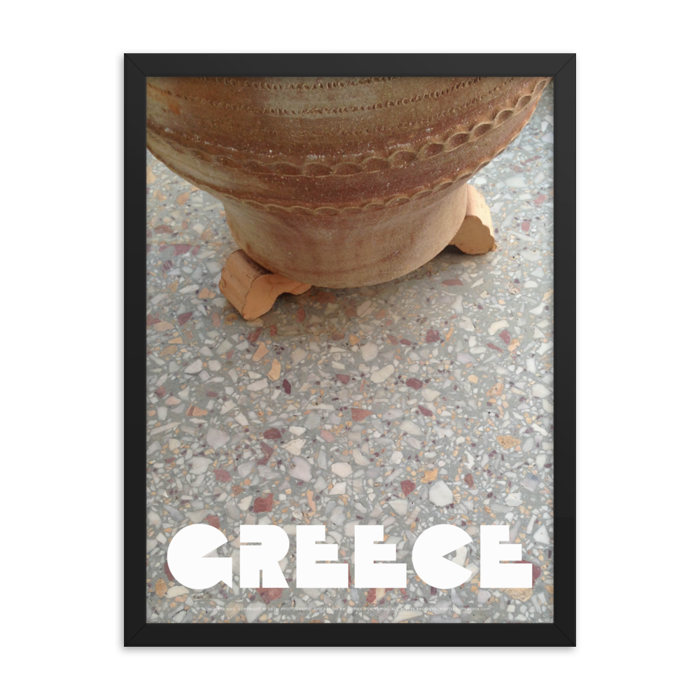 GREECE Retro Framed Poster (Nº002)