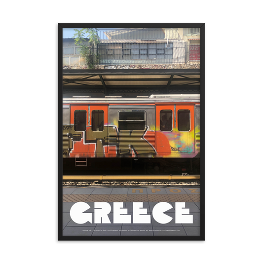 GREECE Retro Framed Poster (Nº015)