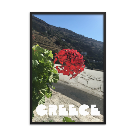 GREECE Retro Framed Poster (Nº010)