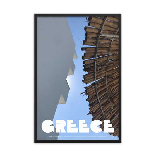 GREECE Retro Framed Poster (Nº003)