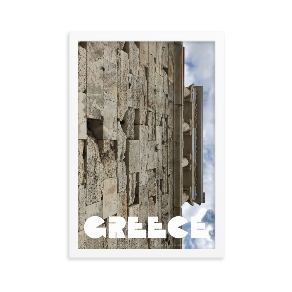 GREECE Retro Framed Poster (Nº004)