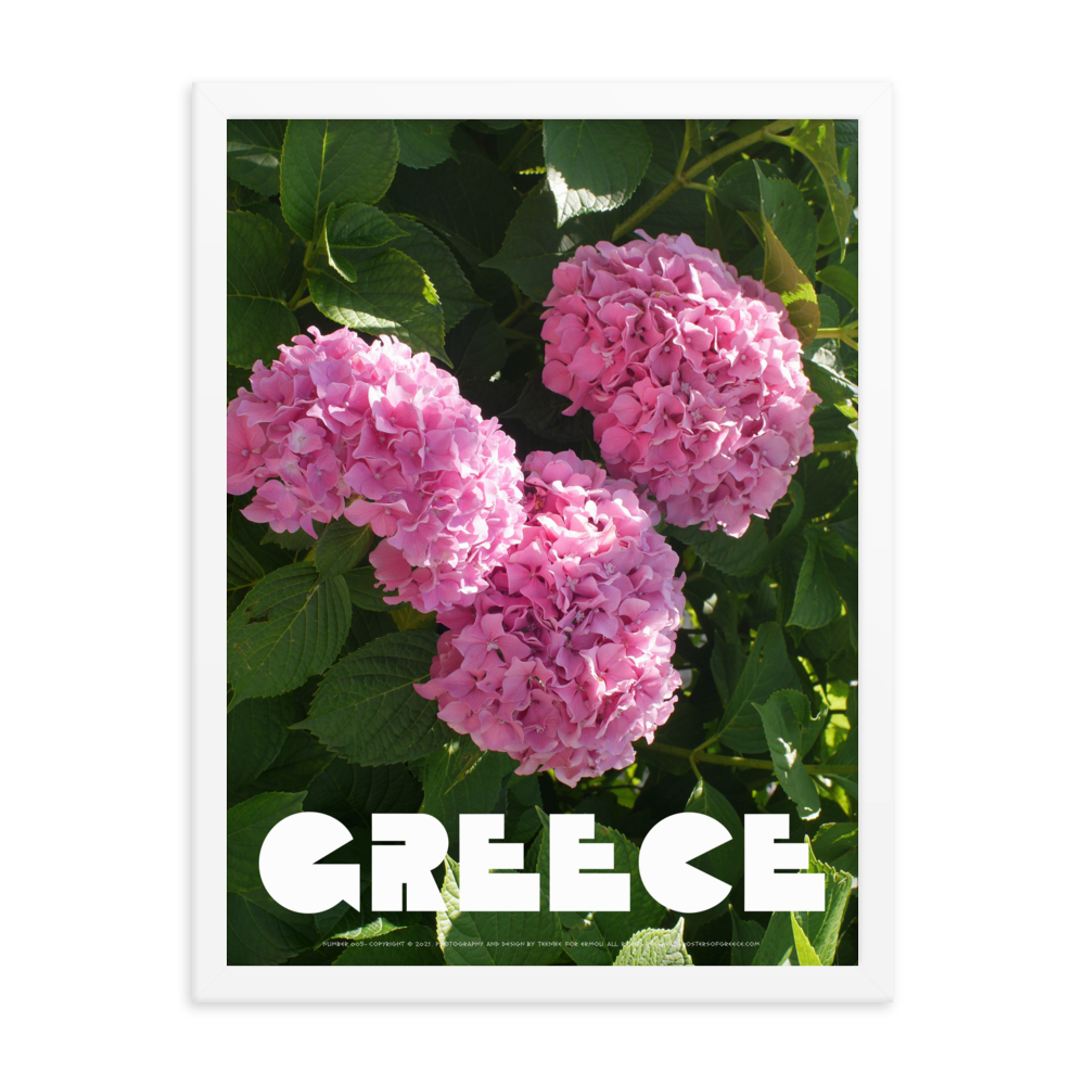 GREECE Retro Framed Poster (Nº005)