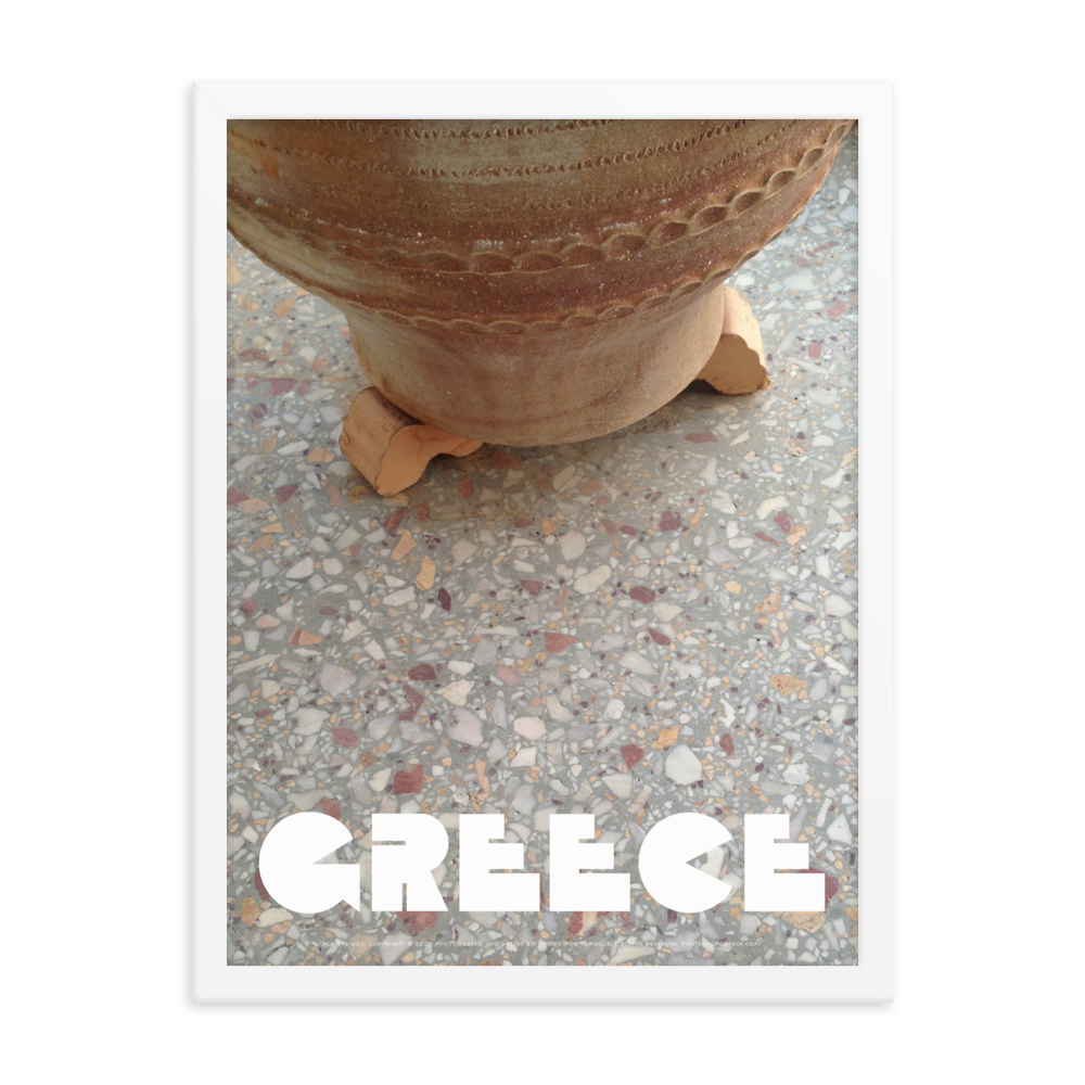 GREECE Retro Framed Poster (Nº002)