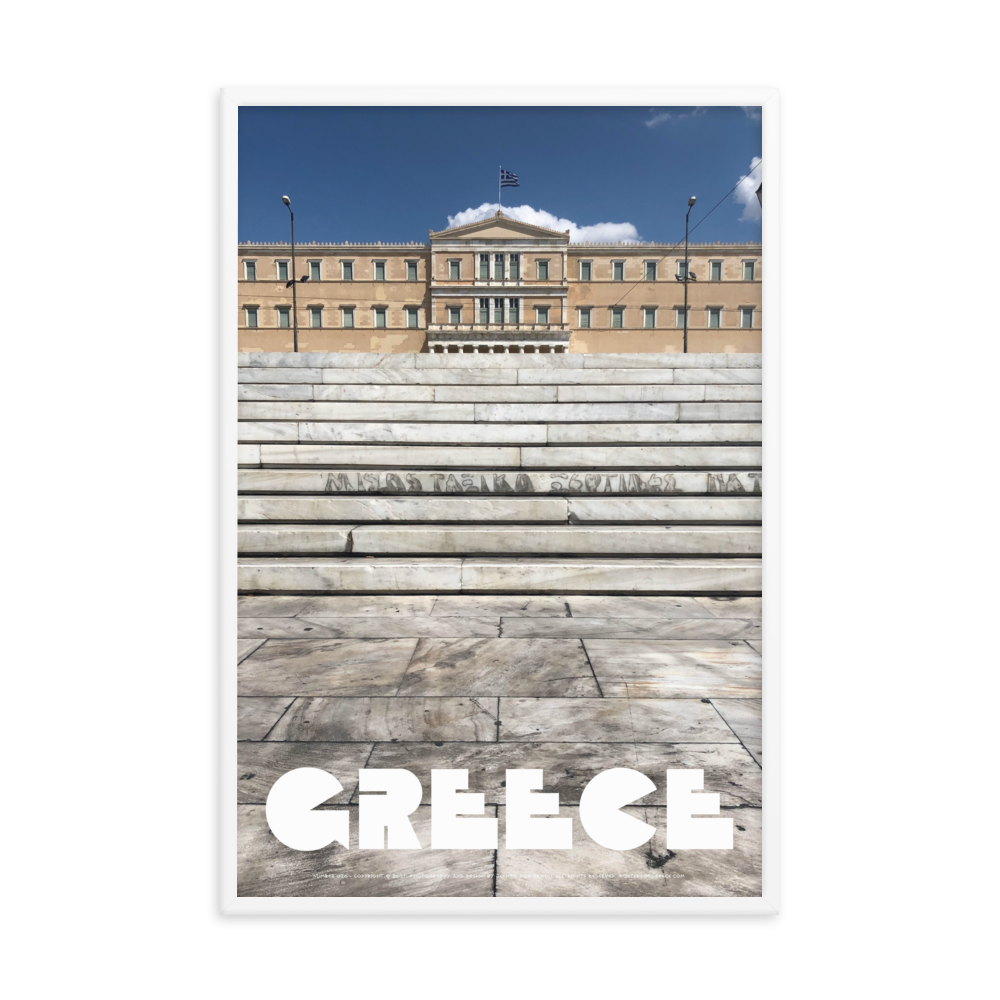 GREECE Retro Framed Poster (Nº020)