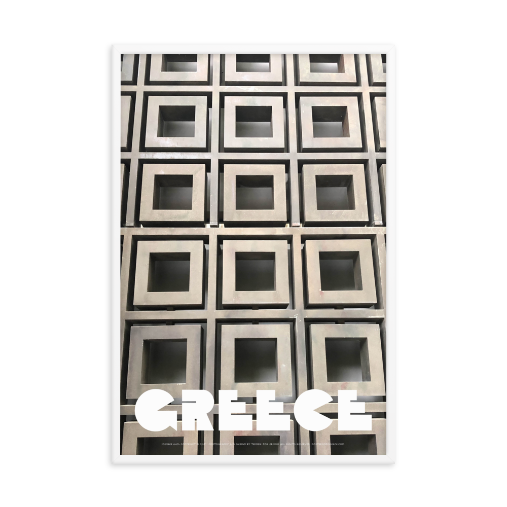 GREECE Retro Framed Poster (Nº009)