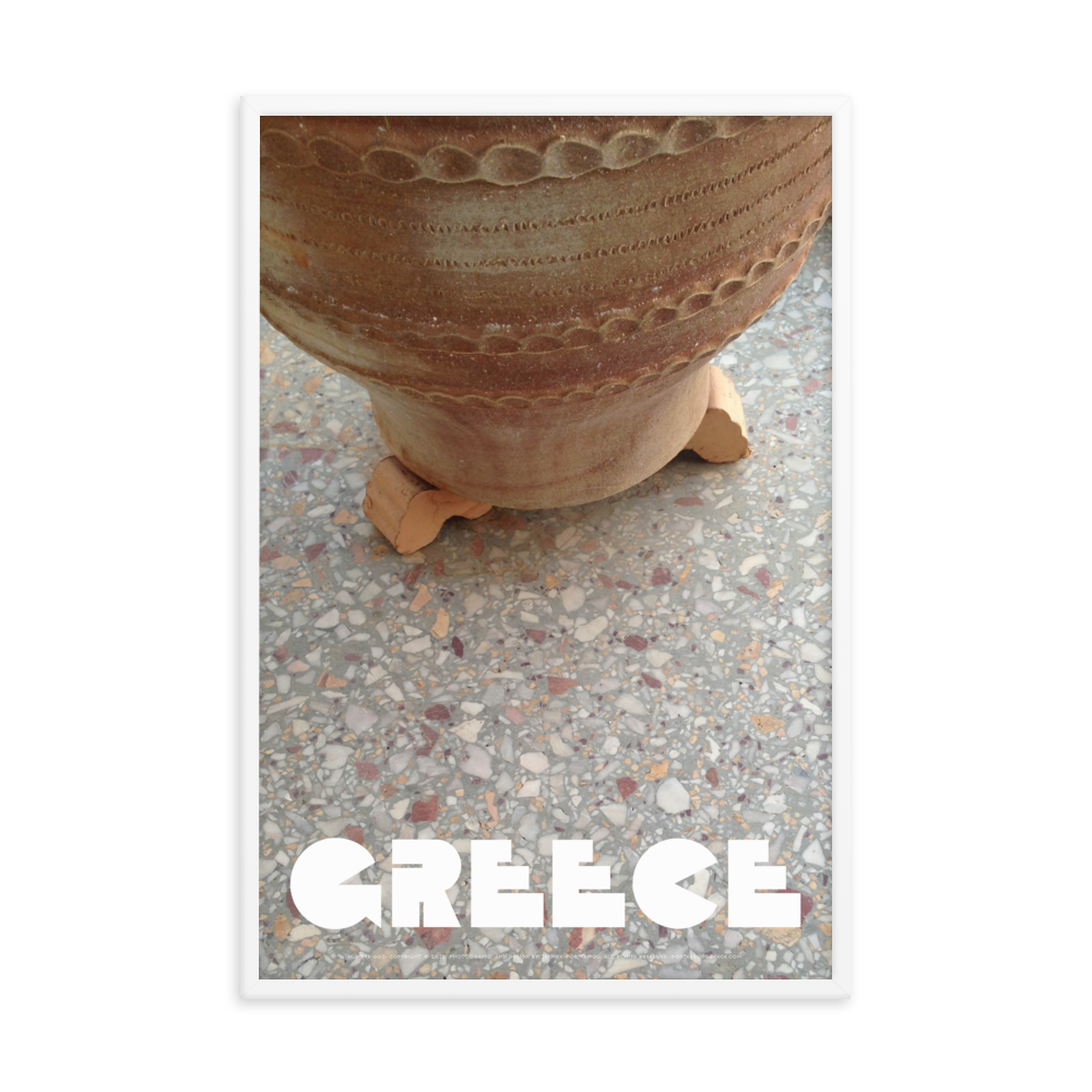 GREECE Retro Framed Poster (Nº002)