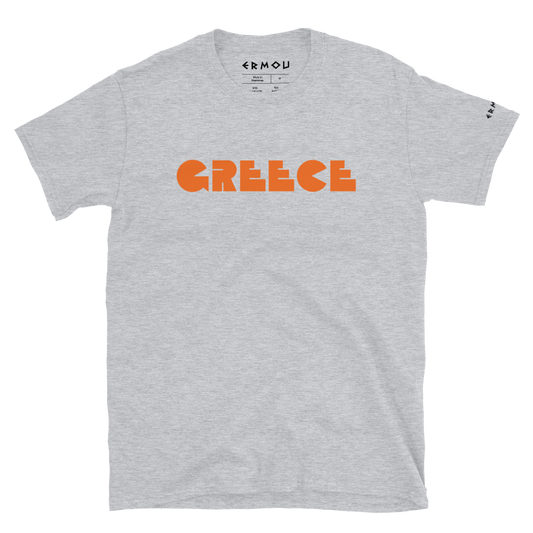 GREECE Retro Orange Logo Light Tee